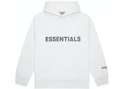 FEAR OF GOD ESSENTIALS 3D Silicon Applique Pullover Hoodie White - NEXT ON KICKS