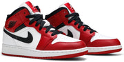 Nike Air Jordan 1 Mid GS 'Chicago White Heel' - NEXT ON KICKS