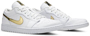 Nike Air Jordan 1 Low 'White Metallic Gold' (W) - NEXT ON KICKS