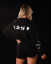 BIG FRIDAY SUPPLIES 'Blacked Out' Miss You Crewneck Black Unisex